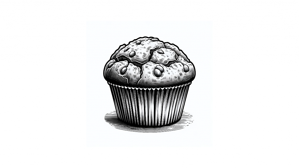 Illustration eines Muffins